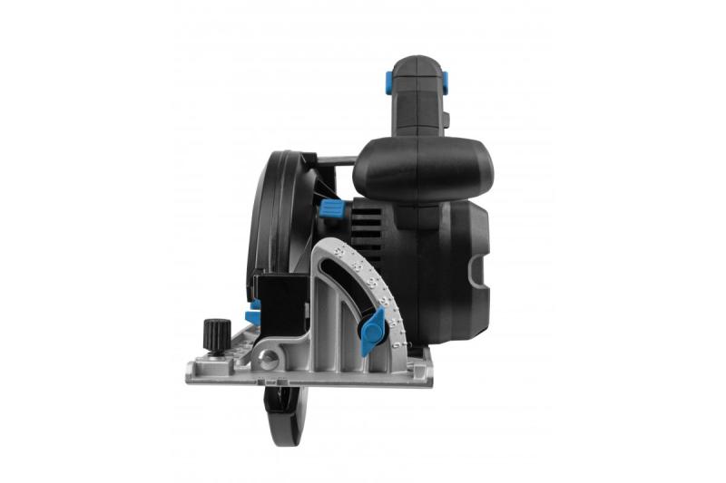 HÖGERT akkumulátoros körfűrész, 18V, akkumulátor nélkül, porszívó csatlakozóval.