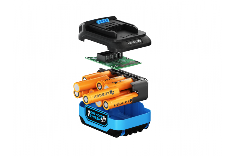 HÖGERT újratölthető akkumulátor 6,0 Ah 18 V