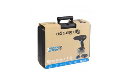 HÖGERT accu-boor 18V, set met accu, oplader, bithouder, boorhouder