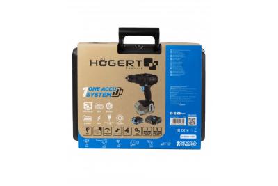 HÖGERT accu-boor 18V, set met accu, oplader, bithouder, boorhouder