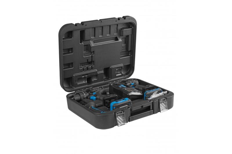 HÖGERT akkumulátoros ütvecsavarozó készlet 200 Nm 18V kefementes motorral.