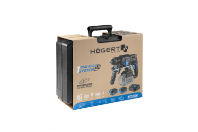 HÖGERT akkus fúrókészlet, 18V, OneAccuSystem, akkumulátorral, töltővel kofferben.