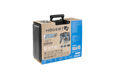 HÖGERT akkus fúrókészlet, 18V, OneAccuSystem, akkumulátorral, töltővel kofferben.