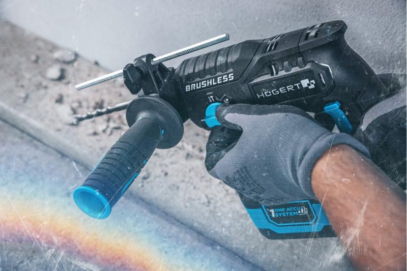 HÖGERT akkus fúrókészlet, 18V, OneAccuSystem, akkumulátorral, töltővel kofferben.