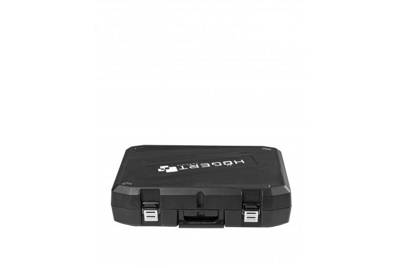 HÖGERT akkumulátoros szablyafűrész készlet, 18V, kefementes, akkumulátor, töltő, tartozékok