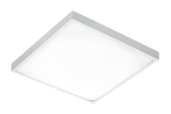 ALTAR LED mennyezeti lámpa, 295x295mm, 4000K, 24W, 1680lm, AC180-250V, 50/60 Hz, PF>0.5, IP54, szürke, 3 év garancia