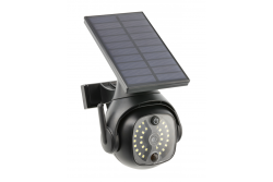 Napárvíz fény mozgás- és alkonyatérzékelővel, GUARDOS, LED, 300lm, 6400K, 1200mAh, IP65, dummy kamera