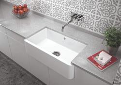 Ausmann Kerámia Mira Kerámia Fehér Mosogató - Beépíthető és Felépíthető 795 x 460 mm 1208970515