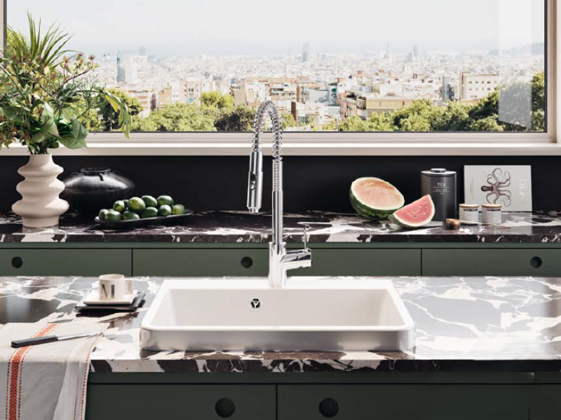 Ausmann Ceramic Frost Kerámia Fehér Mosdókagyló - Pult feletti 510 x 506 mm csaptelephellyel 1208970516