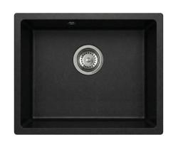 Gránitland Solo Gránit Fekete Beépíthető Mosogató 42x34 cm rozsdamentes acél dugóval 1208970611