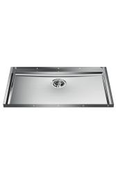 Foster Phantom Base RVS Bodemplaat Werkblad Spoelbak 71x40cm voor Inbouw in Keramiek, Natuursteen en Solidsurface dikte 20mm 1208970694