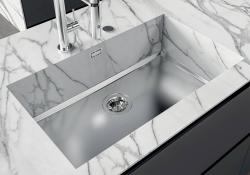 Foster Phantom Base RVS Alaplapi Munkalap Mosogató 50x40cm beépítésre Kerámia természetes kő és Solidsurface vastagság 20mm 1208970717