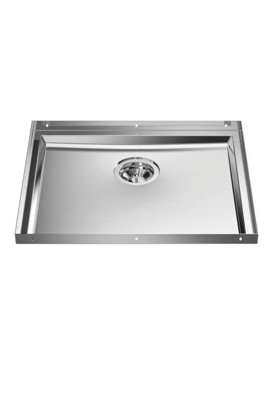 Foster Phantom Base RVS Alaplapi Munkalap Mosogató 50x40cm beépítésre Kerámia természetes kő és Solidsurface vastagság 20mm 1208970717