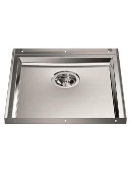 Foster Phantom Base Rozsdamentes Acél Alaplap Munkalap Mosogató 40x40cm Beépíthető Kerámiába, Terméskőbe és Szilárd Felületbe 20mm Vastagság 1208970718