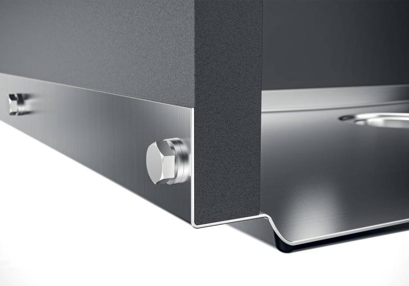 Foster Phantom Base Rozsdamentes Acél Alaplap Munkalap Mosogató 40x40cm Beépíthető Kerámiába, Terméskőbe és Szilárd Felületbe 20mm Vastagság 1208970718