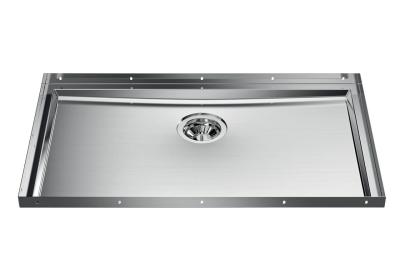 Foster Phantom Base RVS Bodemplaat Werkblad Spoelbak 71x40cm voor Inbouw in Keramiek, Natuursteen en Solidsurface dikte 12mm 1208970721