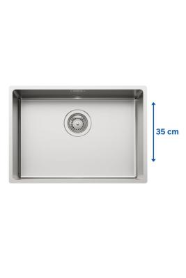 Foster L35 Speciális 35cm hosszú Rozsdamentes acél Mosogató 50 x 35 cm Alulról 1208970723