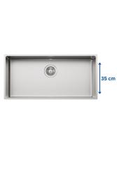 Foster L35 Speciale 35cm hosszú rozsdamentes acél mosogató 75 x 35 cm Beépíthető1208970724