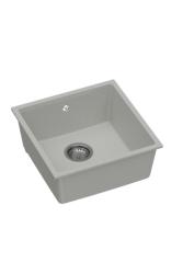 GraniteMy Universal Granit Szürke Mosogató 40x40 cm Felületre, Aláépíthető és Síkba építhető RVS dugóval 1208970743