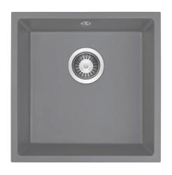 GraniteMy Universal Granit Szürke Mosogató 40x40 cm Felületre, Aláépíthető és Síkba építhető RVS dugóval 1208970743