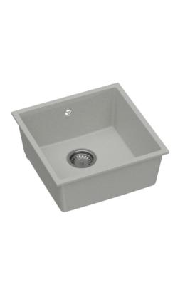 GraniteMy Universal Granit Szürke Mosogató 40x40 cm Felületre, Aláépíthető és Síkba építhető RVS dugóval 1208970743