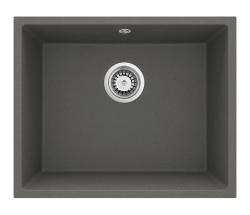 GraniteMy Universal Granit Szürke, sötét Mosogató 50x40 cm Felépítés, Alépítés és Síkbeépítés RVS Dugóval 1208970744