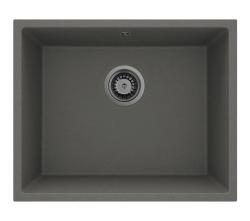 GraniteMy Universal Granit Szürke, sötét Mosogató 50x40 cm Felépítés, Alépítés és Lapépítés Gun metal Dugóval 1208970754