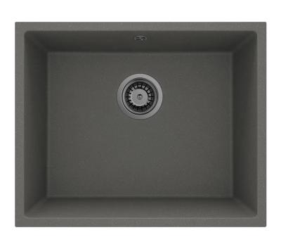 GraniteMy Universal Granit Szürke, sötét Mosogató 50x40 cm Felépítés, Alépítés és Lapépítés Gun metal Dugóval 1208970754
