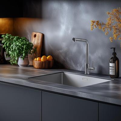 Pure.Sink Prestige Kombinált szett rozsdamentes acél mosogató 50x40 cm-es, rozsdamentes acél konyhai csappal 1208970762