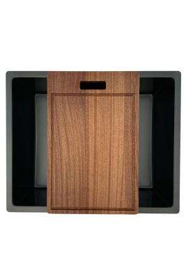 Pure.Sink Prestige Kombinációs készlet Gun metal mosogató 50x40 cm Gun metal Konyhai csapteleppel 1208970763