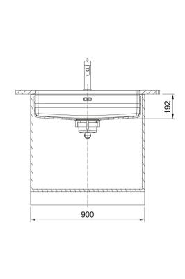 Franke Maris Quiet MQX 110.82 RVS Nagy Mosogató 820x424 mm Alulról épített 122.0694.476