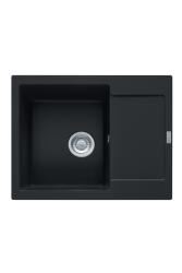 Franke Maris MRG 611-62 Fragranite Matt Fekete Mosogató 62 x 50 cm Felépítmény Csepegtetővel 114.0628.964