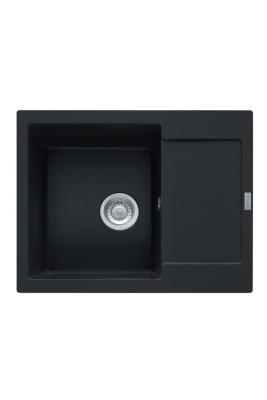Franke Maris MRG 611-62 Fragranite Matt Fekete Mosogató 62 x 50 cm Felépítmény Csepegtetővel 114.0628.964