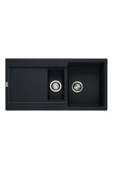 Franke Maris MRG 651 Fragranite Matt Fekete 1,5 Mosogató 97 x 50 cm Felépítés Csepegtetővel 114.0628.993