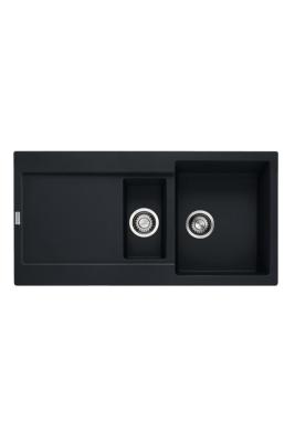 Franke Maris MRG 651 Fragranite Matt Fekete 1,5 Mosogató 97 x 50 cm Felépítés Csepegtetővel 114.0628.993