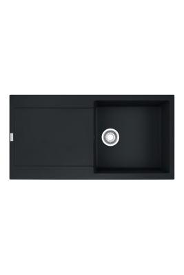 Franke Maris MRG 611-97 Fragranite Matt Fekete Mosogató 97 x 50 cm Felépítés Csepegtetővel 114.0628.967