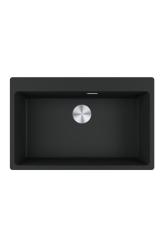 Franke Maris MRG 610-70 TL Fragranite Matt Fekete Mosogató 78 x 50 cm Felépítés Csaptelep lyukkal 114.0668.727