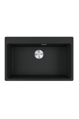 Franke Maris MRG 610-70 TL Fragranite Matt Fekete Mosogató 78 x 50 cm Felépítés Csaptelep lyukkal 114.0668.727