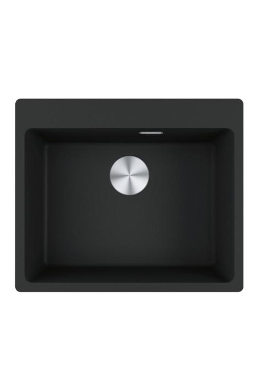 Franke Maris MRG 610-50 TL Fragranite Matt Fekete Mosogató Felületre Szerelhető Csaphellyel 114.0668.630