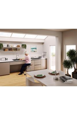 Franke Maris MRG 610-60 Care Fragranite Matt Fekete sekély mozgássérült mosogató 635 x 559 mm Felépítés csaplyukkal 114.0729.484