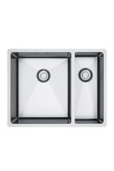 Franke Bolero Plus New R10 B2X 260-34-16 BL 1,5 Másfél rozsdamentes acél mosogató Vlakinbouw, alulról és felülről 56x45 cm 127.0733.339