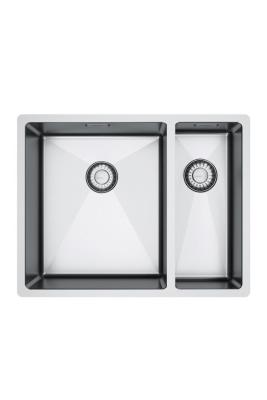 Franke Bolero Plus New R10 B2X 260-34-16 BL 1,5 Másfél rozsdamentes acél mosogató Vlakinbouw, alulról és felülről 56x45 cm 127.0733.339