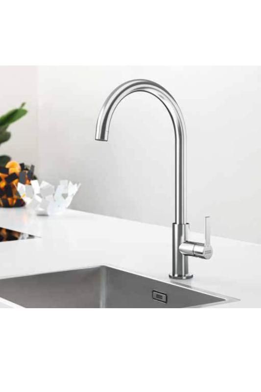 Franke Maris Slim J Konyhai csaptelep Forgatható Kerek Kifolyó Fekete 115.0728.386