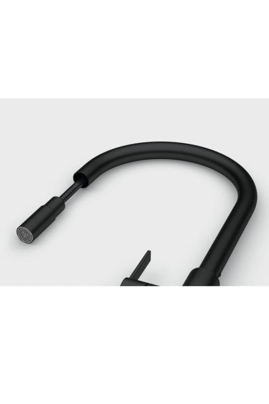 Franke Maris Slim J Konyhai csaptelep Fekete Kihúzható Kifolyóval 115.0728.389