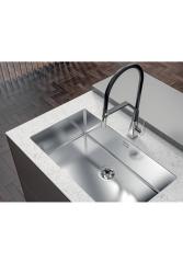 Foster Phantom Slimline Rozsdamentes Acél Mosogató 71x40cm Alulról Szerelhető Kerámia Munkalapokhoz 1208971121