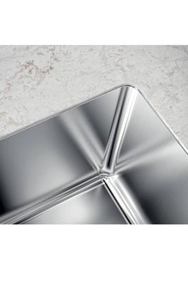 Foster Phantom Slimline RVS mosogató 40x40cm Beépíthető kerámia munkalapokhoz 1208971123