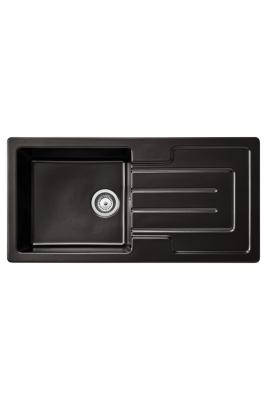 Ausmann Ceramic Sylva Kerámia Fekete Mosogató Csepegtetős Résszel 1000 x 500 mm 1208971125