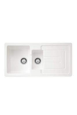 Ausmann Ceramic Sylva 1,5 Kerámia Fehér Mosogató Csepegtetővel 1000 x 500 mm 1208971126