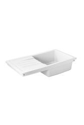 Ausmann Ceramic Sylva Kerámia Fehér Mosogató Csepegtetővel 857 x 500 mm 1208971128