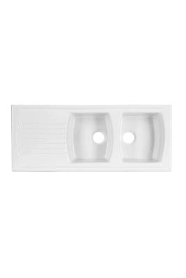 Ausmann Ceramic Crest Dupla Kerámia Fehér Mosogató Csepegtetővel 1205 x 500 mm 1208971132